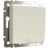 Розетка с заземлением и шторками c крышкой IP44 айвори матовый W1171262 Розетка с заземлением и шторками c крышкой IP44 айвори матовый W1171262