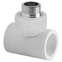 Тройник комбинированный TEBO PP-R 25x1/2 дюйма НР серый 031043403