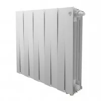 Радиатор биметаллический Royal Thermo PianoForte 500 Bianco Traffico 4 секции нижнее правое подключение VDR80 НС-1506362