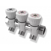 Коллектор с регулировочными вентилями Royal Thermo 3/4 x 1/2 3 выхода 1042923