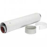 Труба коаксиальная STOUT DN60/100 500 мм с уплотнением и хомутом SCA-6010-000500 Труба коаксиальная STOUT DN60/100 500 мм с уплотнением и хомутом SCA-6010-000500